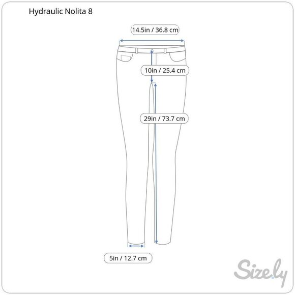 Hydraulic Womens Size 8 Black Nolita Stretch 3 Buttons Curvy Ankle Skinny Jeans - Picture 3 of 11